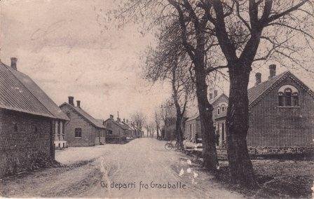Gadeparti fra Grauballe, omk. 1920
