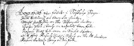 Fødte i Svostrup sogn 1686 